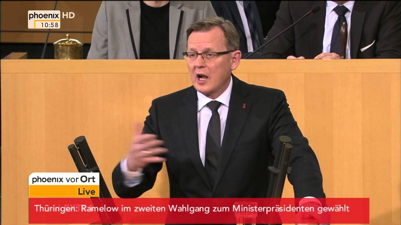 Wahl in Thüringen: Antrittsrede von Ministerpräsident Bodo Ramelow am 05.12.2014