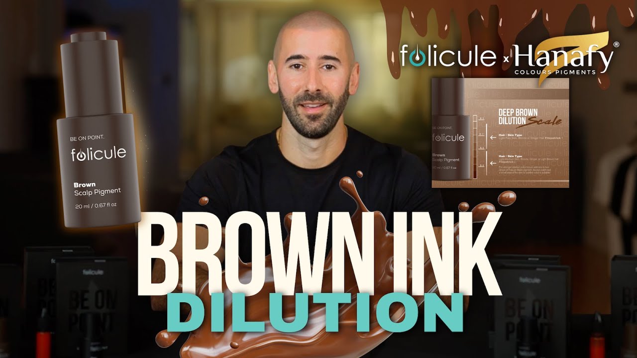 How to dilute brown pigment for scalp micropigmentation? | SMP Tutorial