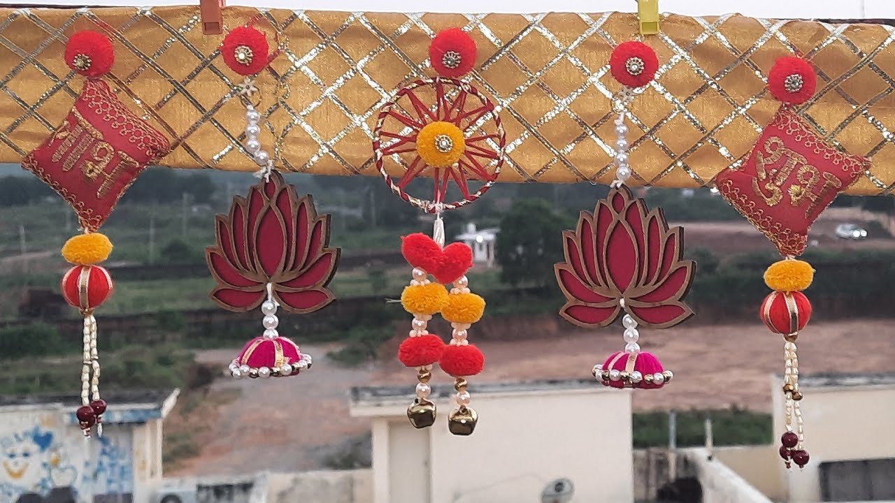 Decorated DIY Diwali Toran ( Home decor) || Diwali Special