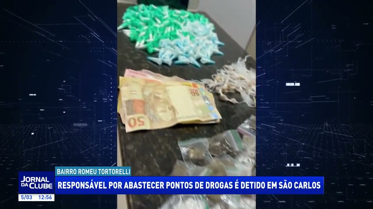 Responsável por abastecer pontos de drogas é detido em São Carlos - Jornal da Clube (05/03/26)
