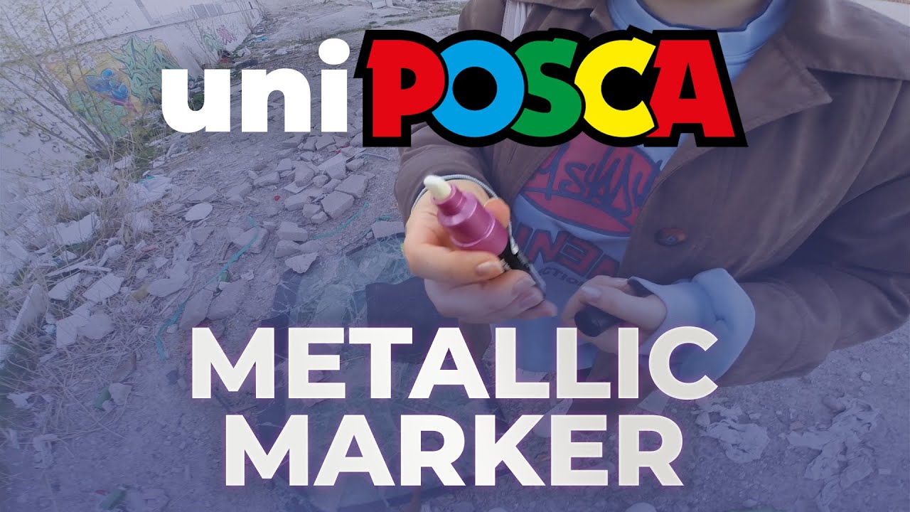 Uni-Posca Pc-8k (8mm) Metallic Marker Review (Tagging-Street test) | Gopher