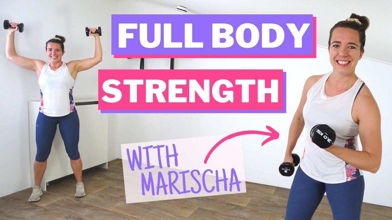 40 Min FULL BODY Strength Workout with DUMBBELLS