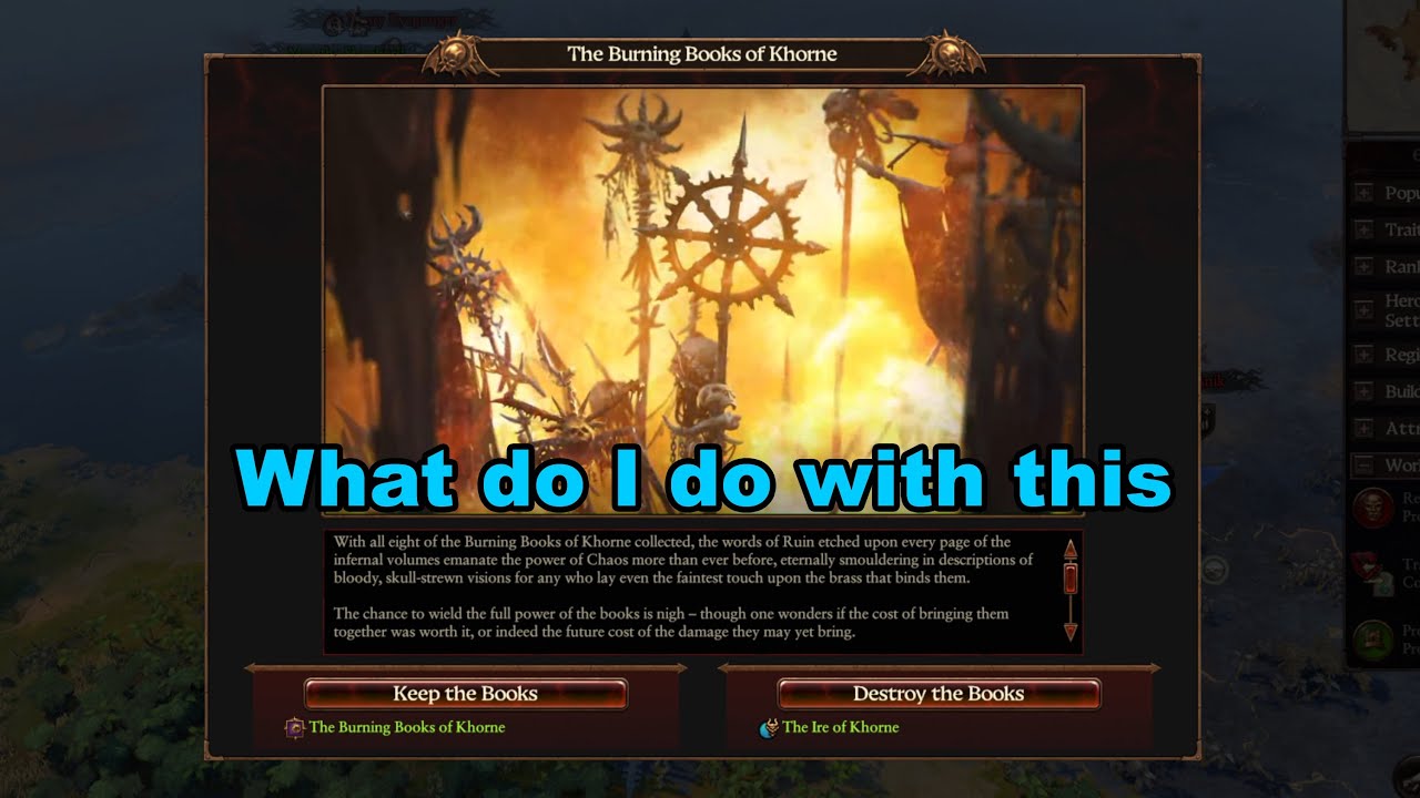 How the Eight Burning Books of Khorne Work