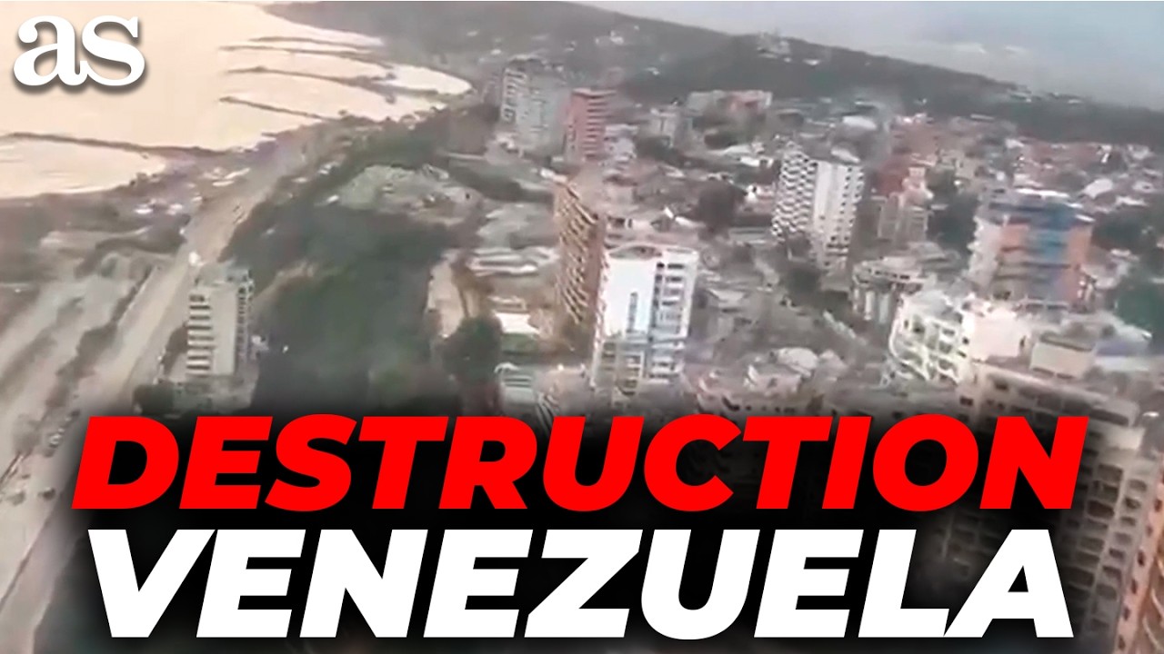 DEVASTATING AERIAL FOOTAGE of La Guaira after Venezuela's earthquakes: FULL SCALE OF DESTRUCTION