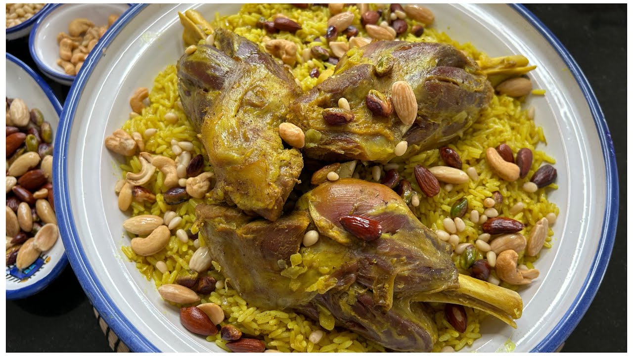 روز ازعر بلحم و الفاكية بطريقة سهلة وسريعة فاوح و فارك كعبة كعبة بنة و لا اروع