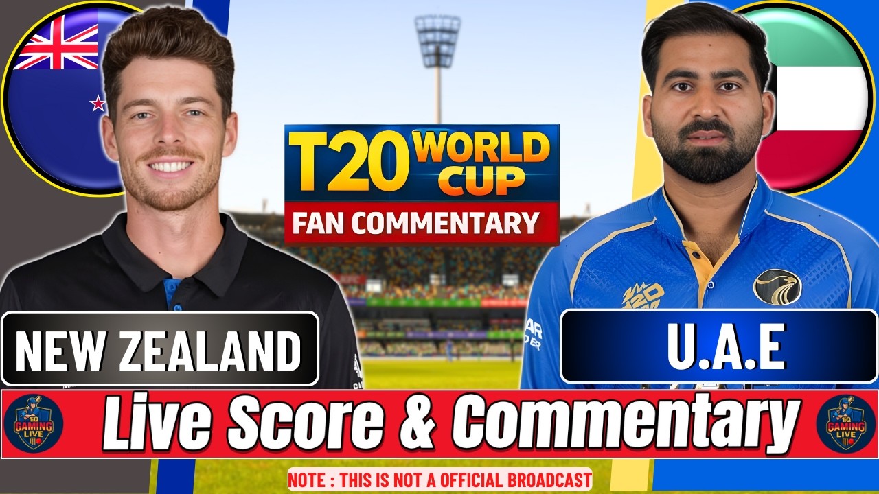 🔴 LIVE: New Zealand vs United Arab Emirates | World Cup NZ Vs UAE | Live Score & Commentary