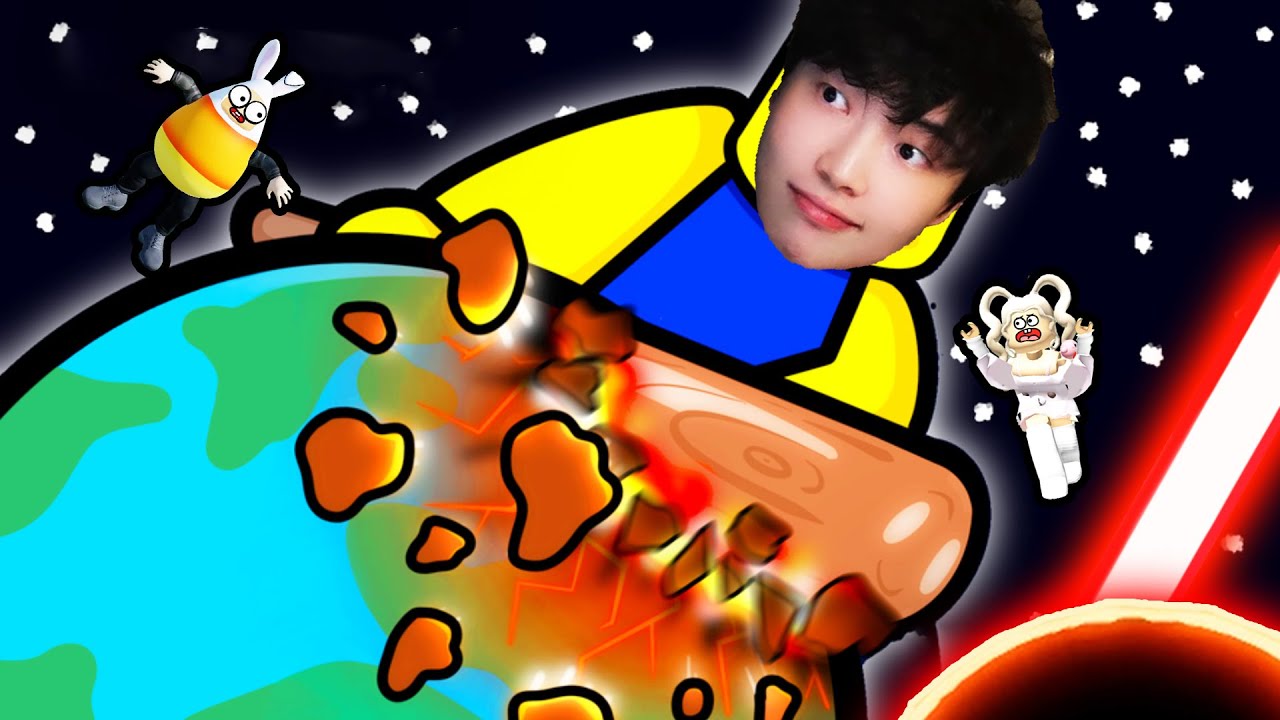 自然災害模擬器再升級！黑洞和宇宙鐳射摧毀地球！《Roblox災害大師》吊德斯DioDeS