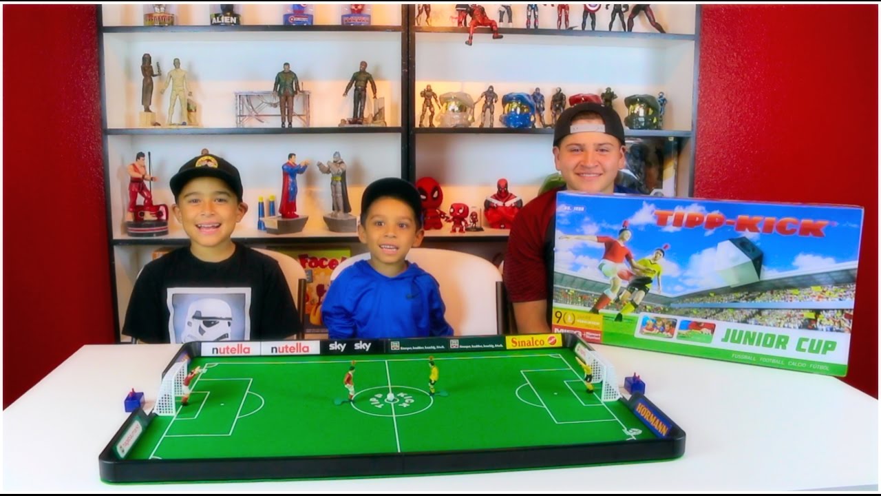 TIPP KICK TABLETOP SOCCER GAME! IT GOES TO PENALTY KICKS TO WIN!!