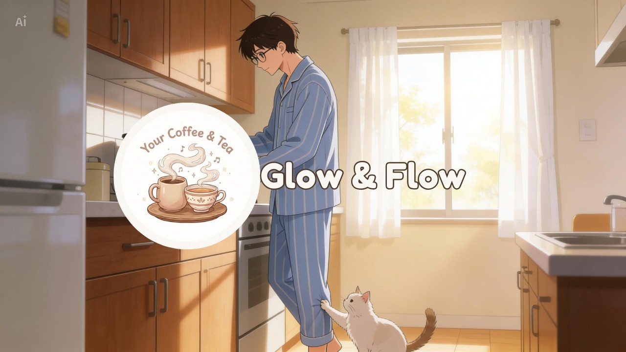 Glow & Flow ☕ Soft Sunday Sunrise Lofi Beats 🌇🎶😎