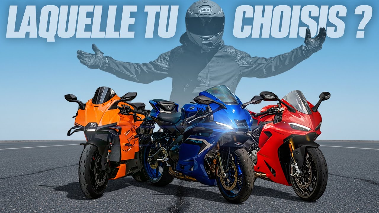 MATCH COMPARATIF : Yamaha R9 vs KTM 990 RC R vs Panigale V2S 🏆