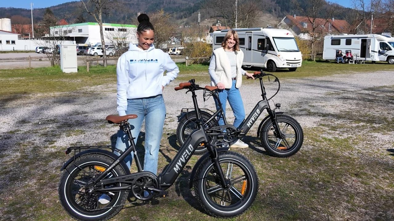 Kompakte E-Bikes für Wohnmobile und Camping myvelo Ipanema superstabile Falträder mit Zulassung