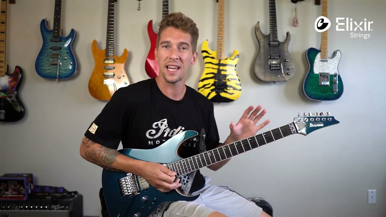 Matt Wheeler Electric Guitar Lesson: Pentatonic Sus2 Triads | ELIXIR Strings
