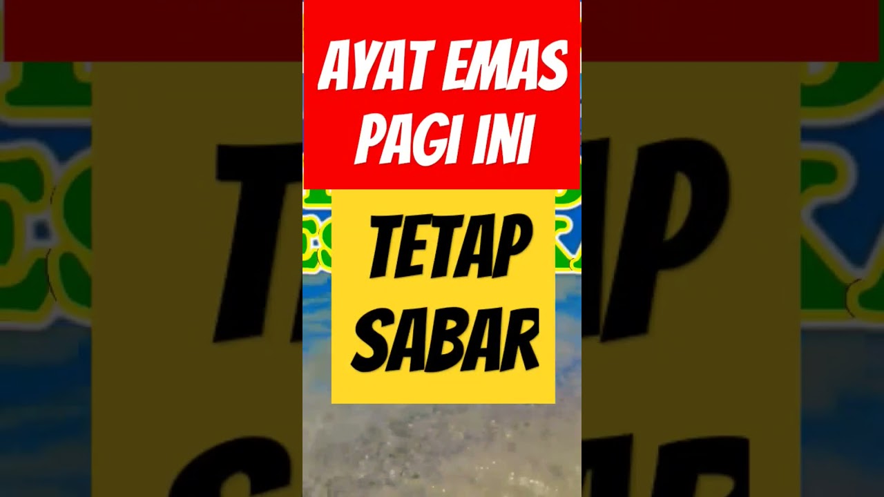 TETAP SABAR #ayatalkitab #doapagikristen #doakristenpagi #doapagi #shorts #saatteduh #ayatemas
