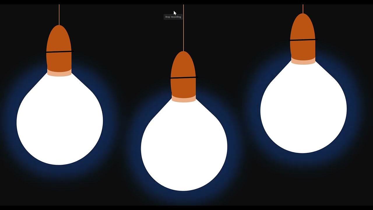 how to create a amazing light bulb animation in power point  |  power point pules animation ||