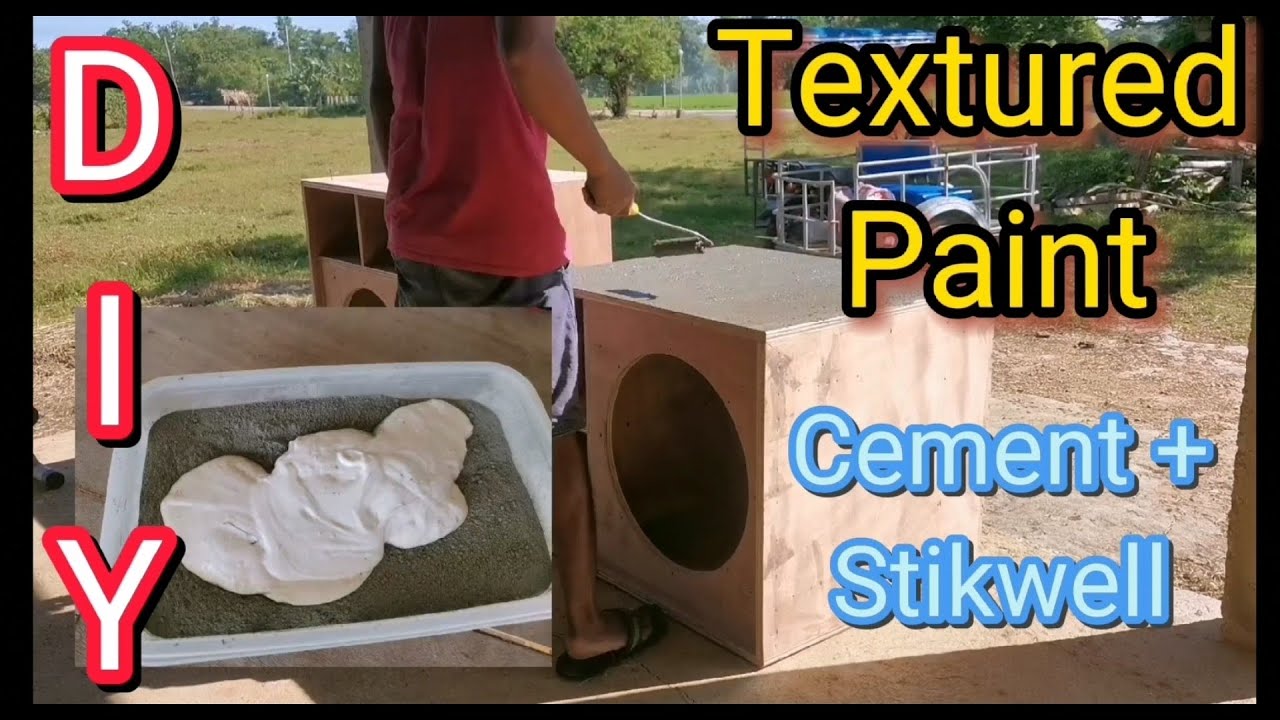 Textured Paint using Cement at Stikwell