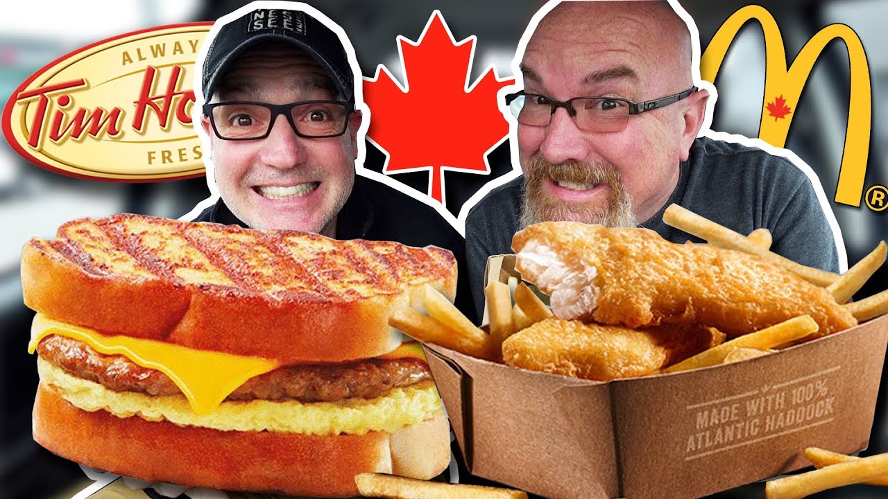 McDonald's Fish & Chips 🐟🍟 AND Tim Hortons French Toast Breakfast Sandwich 🍳🍞