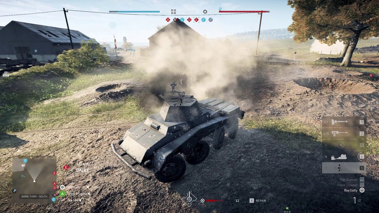 Battlefield 5 - PUMA Tank Gameplay (No Commentary)
