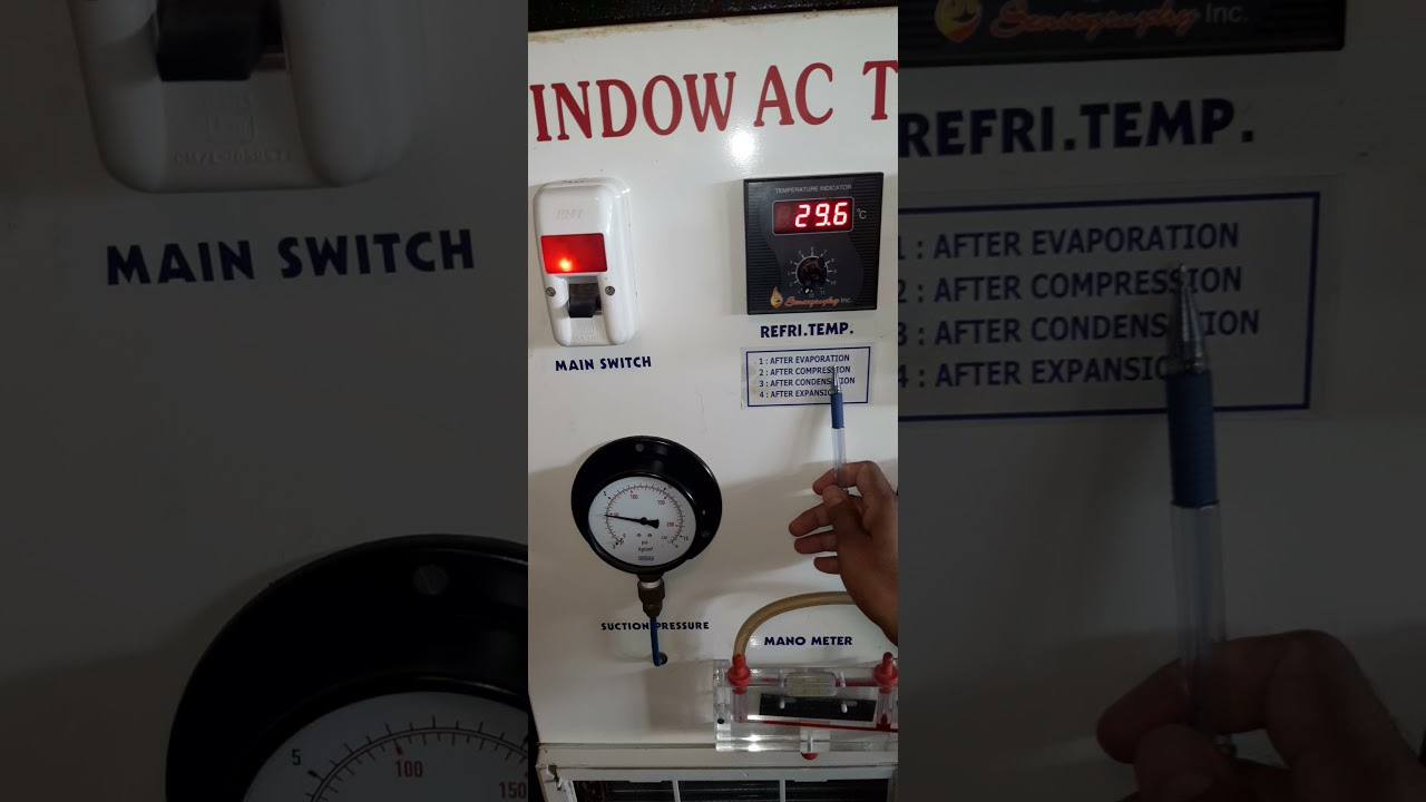 RAC Lab:  Trail on Window Air Conditioning System