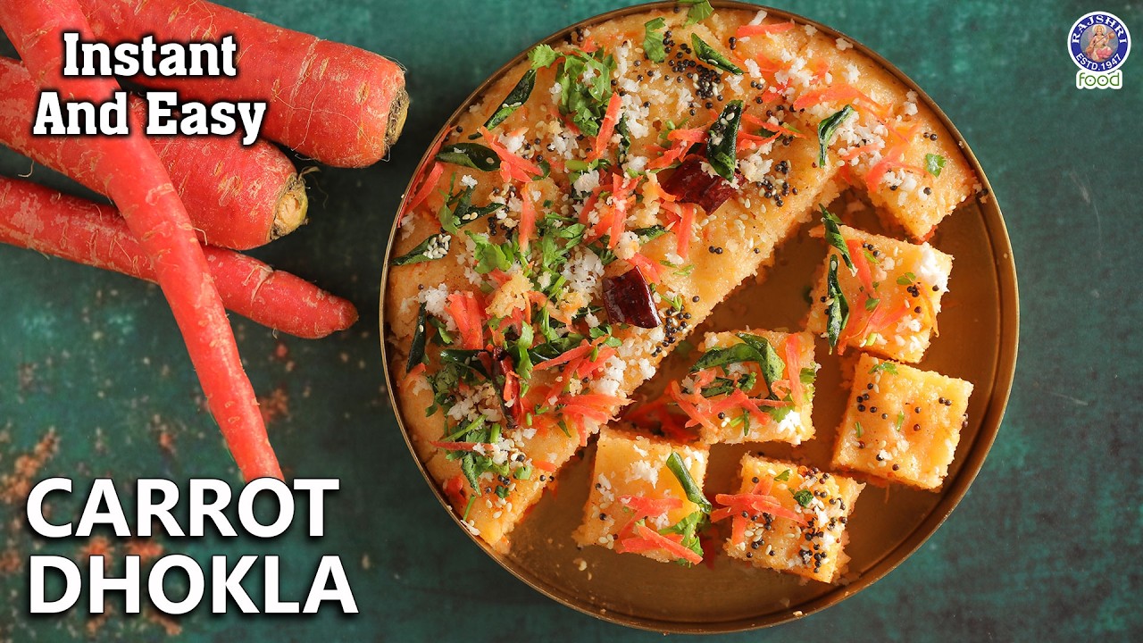 Quick & Spongy Carrot Dhokla Recipe | Breakfast, Snack Recipe | How To Make Suji Dhokla |Chef Varun