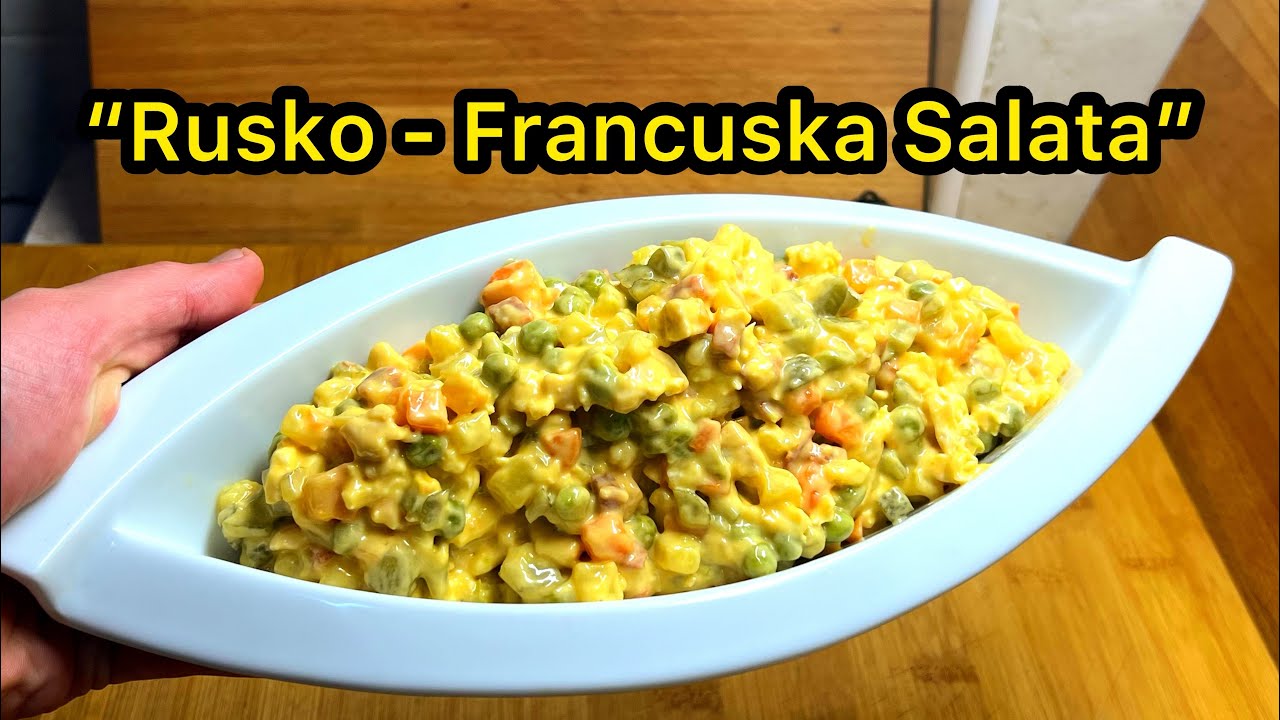 Ruska salata, na Francuski način tjunirana u u Srbiji na 5000kcal ! ***MAJONEZ OD KULENA***