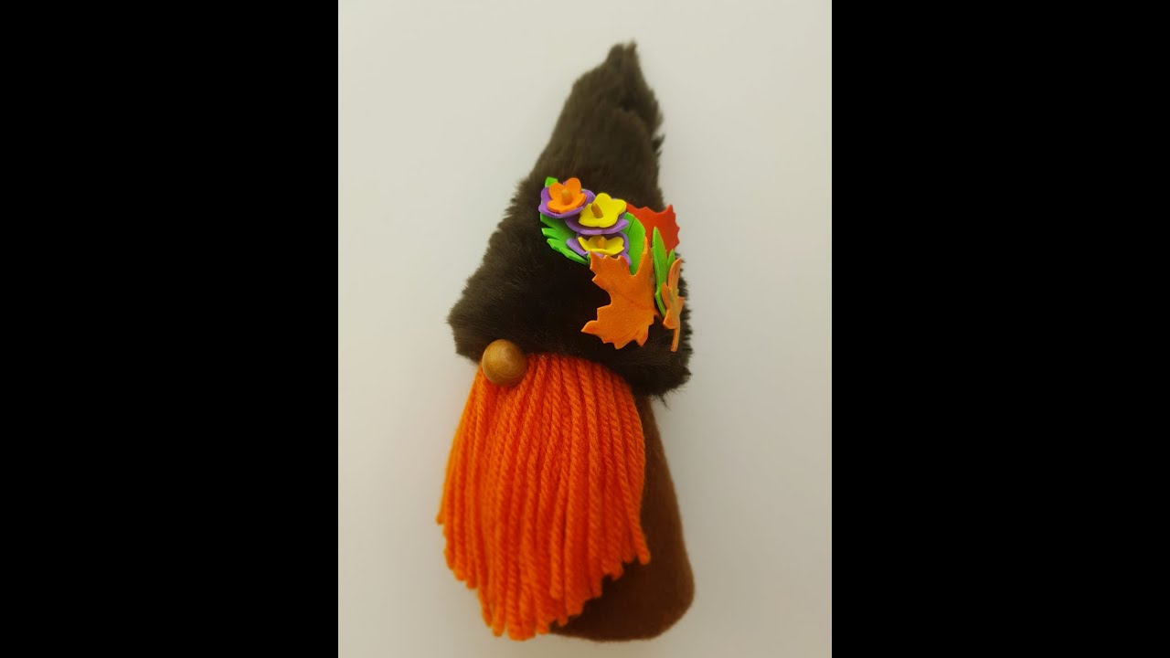 Лесной гномик из кусочков ткани своими руками  || Игрушки своими руками