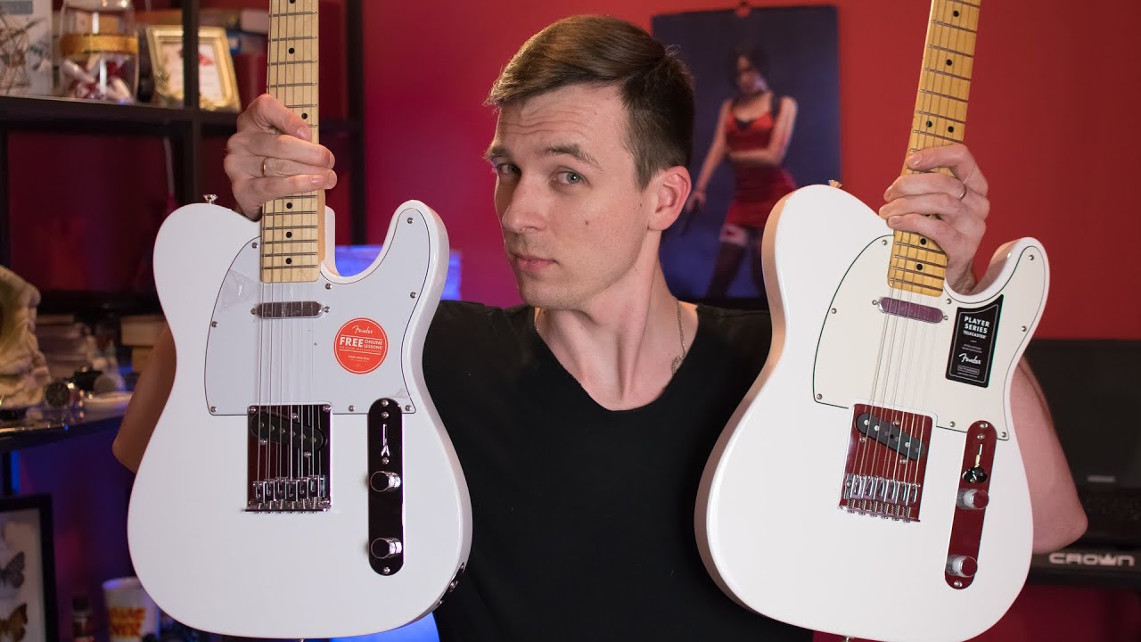 ОБЗОР БЕЛОСНЕЖКИ! SQUIER AFFINITY VS FENDER MEXICO PLAYER
