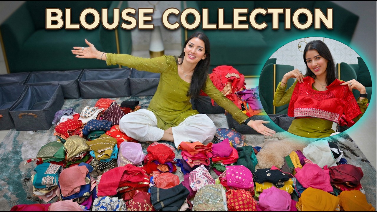 Mera designer blouse collection finally reveal ho gaya! 😱