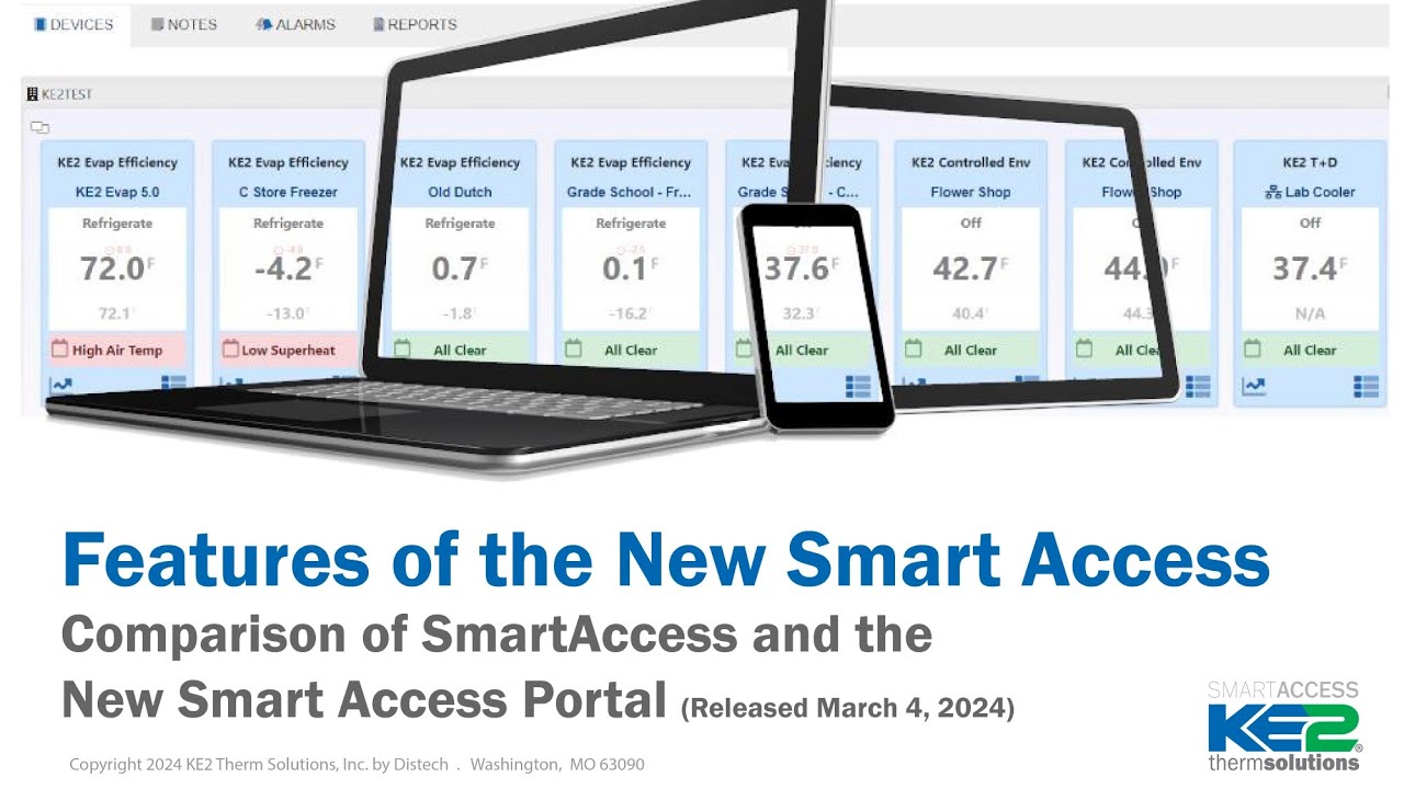 Comparison of KE2 SmartAccess Key Features, 2015 vs 2024 - Video 133 (FAQ: Walkin Coolers,Freezers)