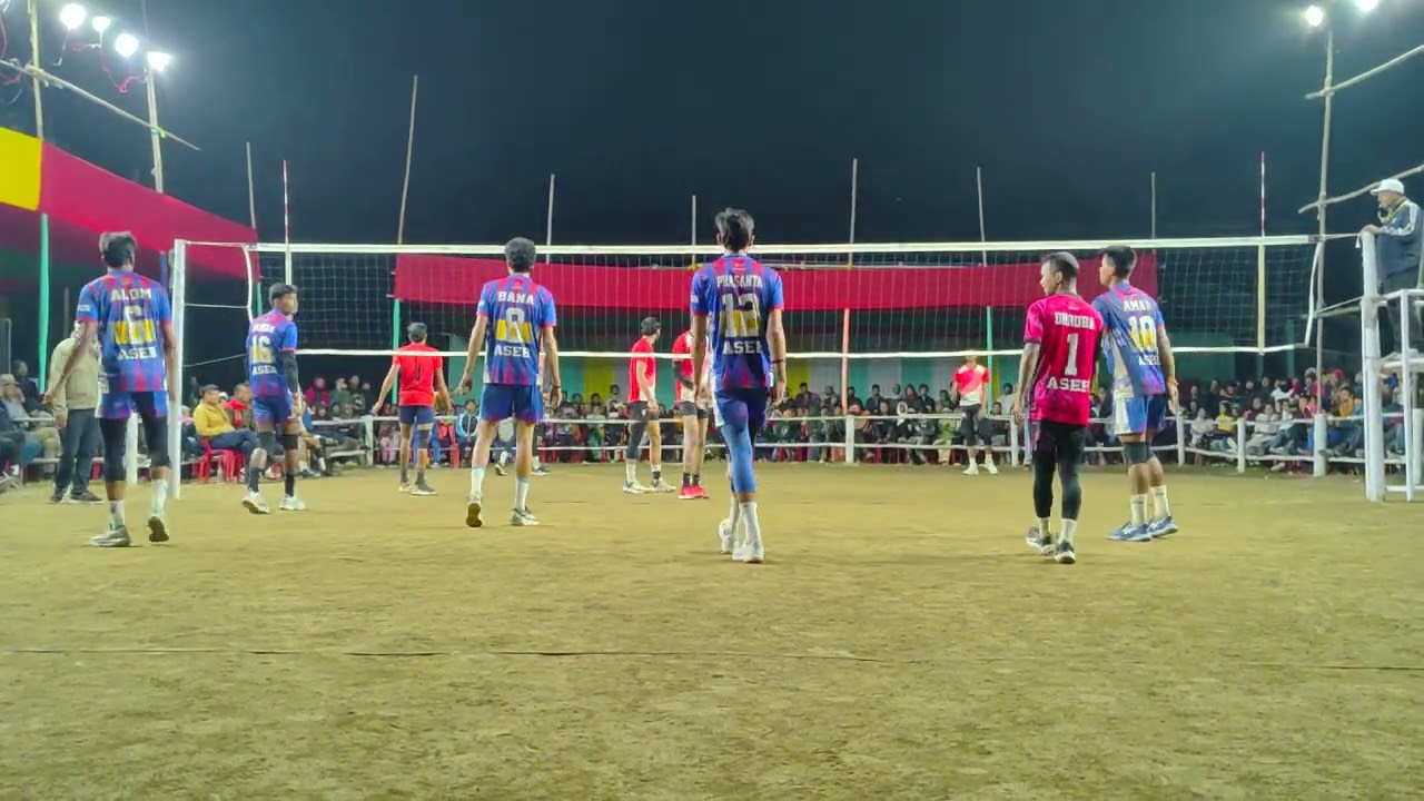 ASEB Guwahati vs Dulimerh league match in Dhemaji #assam #volleyballworldchampionship #northeast