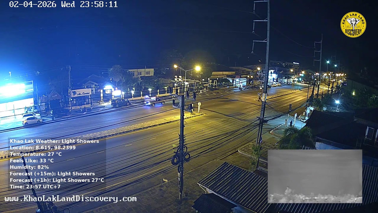 🔴 Khao Lak Webcam - Phang Nga, Thailand 🇹🇭 04-Feb-2026 15:02