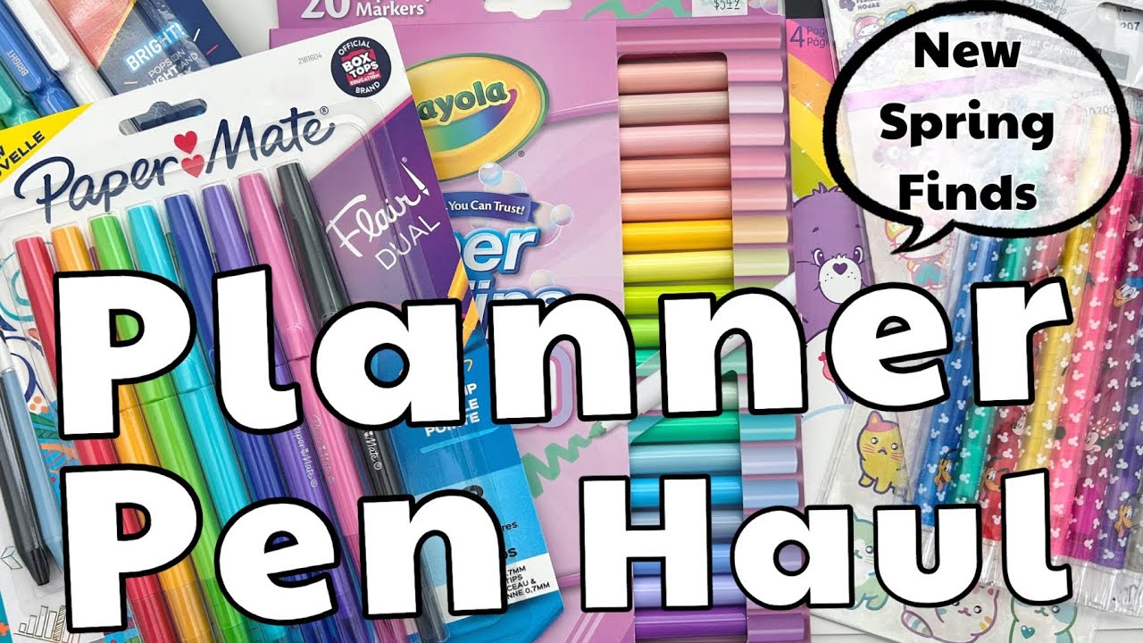 PLANNER PEN HAUL | NEW PLANNER SPRING STATIONERY FINDS | STICKERS & PENS HAUL