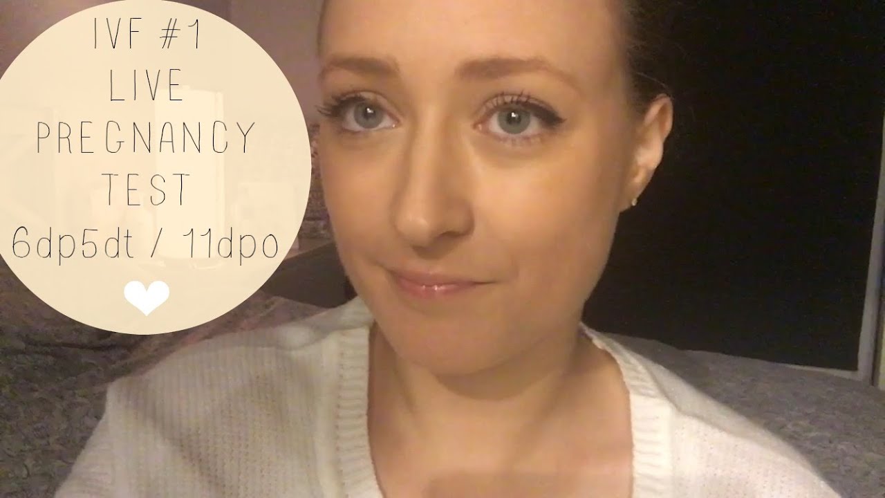 IVF #1 | LIVE PREGNANCY TEST! 6dp5dt (11dpo)