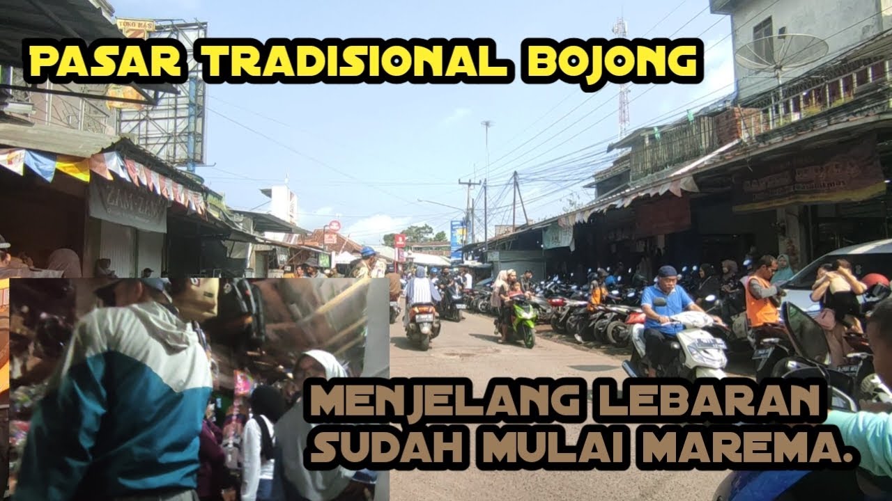 Pasar tradisinonal bojong purwakarta menjelang lebaran