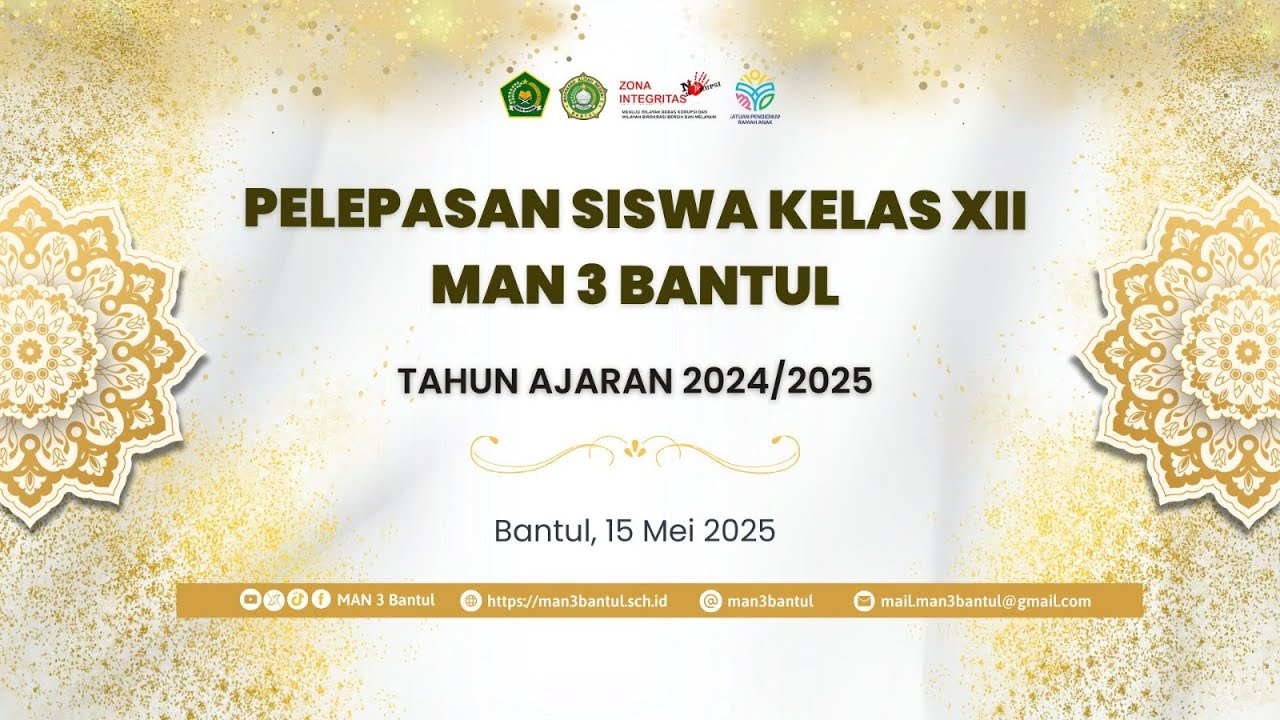 PELEPASAN SISWA KELAS XII MAN 3 BANTUL TA 2024/2025