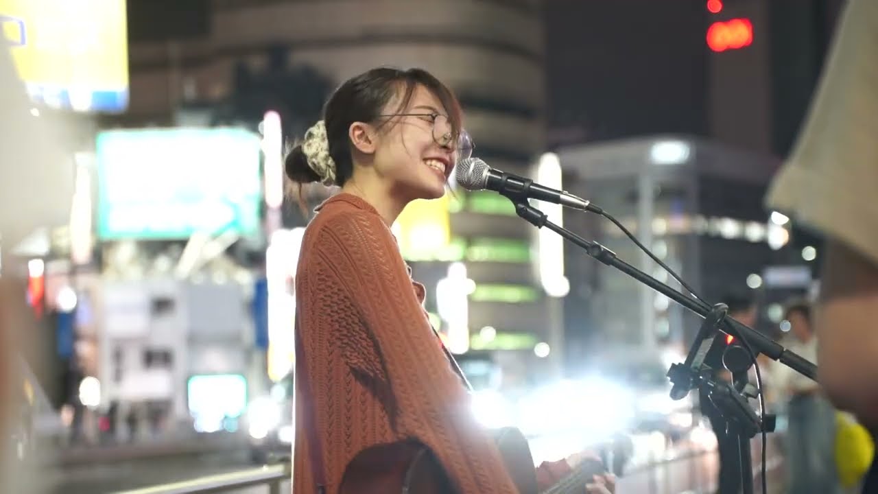 冴夜「明けない」オリジナル曲  新宿路上ライブ