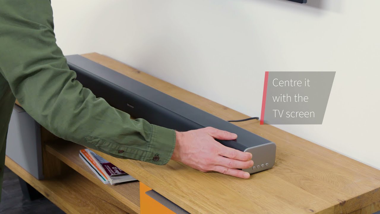 Sharp soundbar HT SBW460 How to mount and position