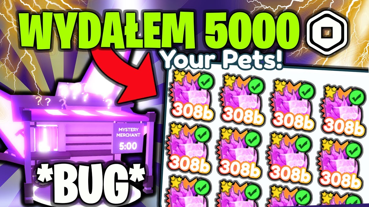 WYDAŁEM 5000 ROBUX NA NAJLEPSZE ALIEN PETY *PET SIMULATOR X*