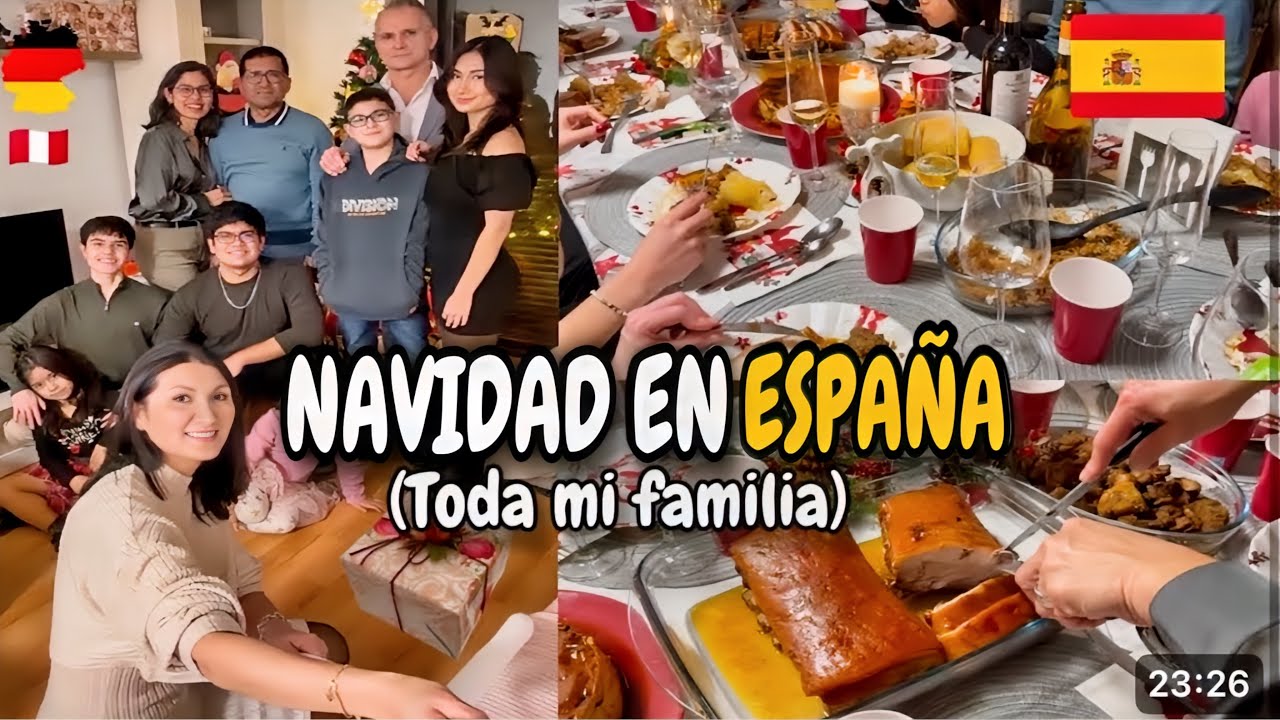 Navidad en España 🎄 Cena en familia, regalos y reencuentros inolvidables | Shirley Tocic