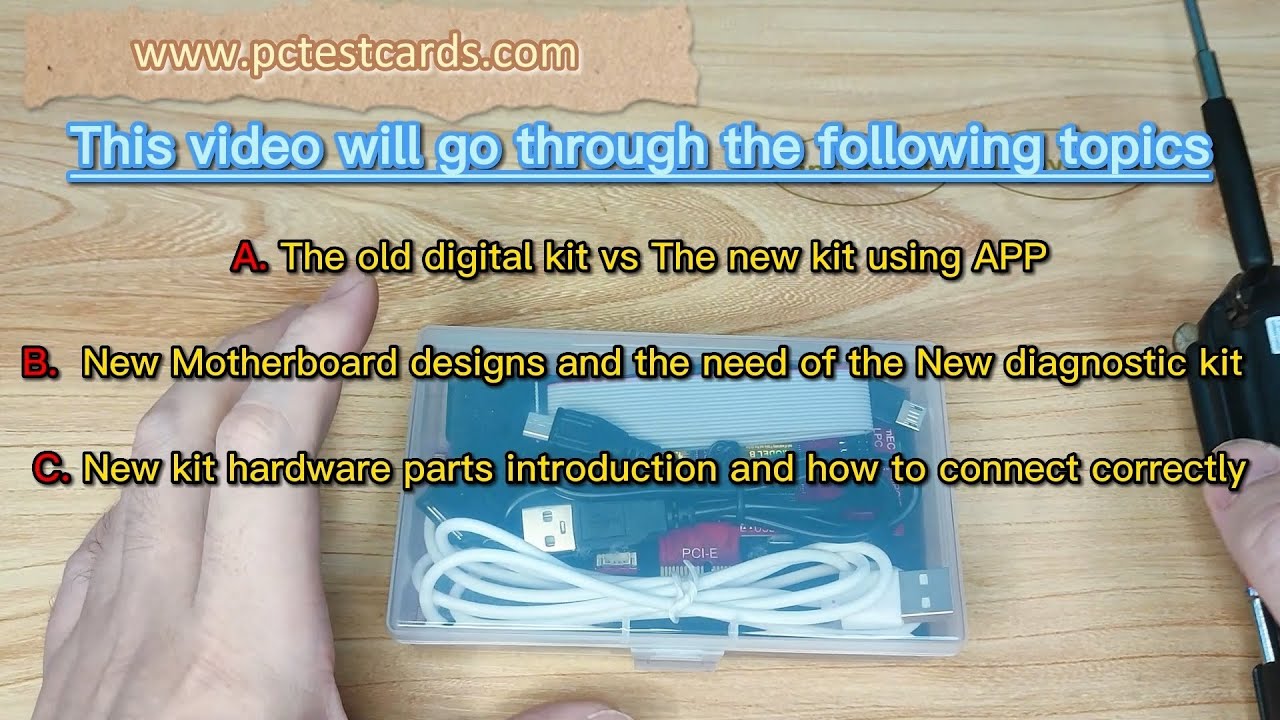 pctestcards.com - v8 USB PCIe Computer Motherboard POST Test Card Diagnostic Pro Kit Hardware Intro