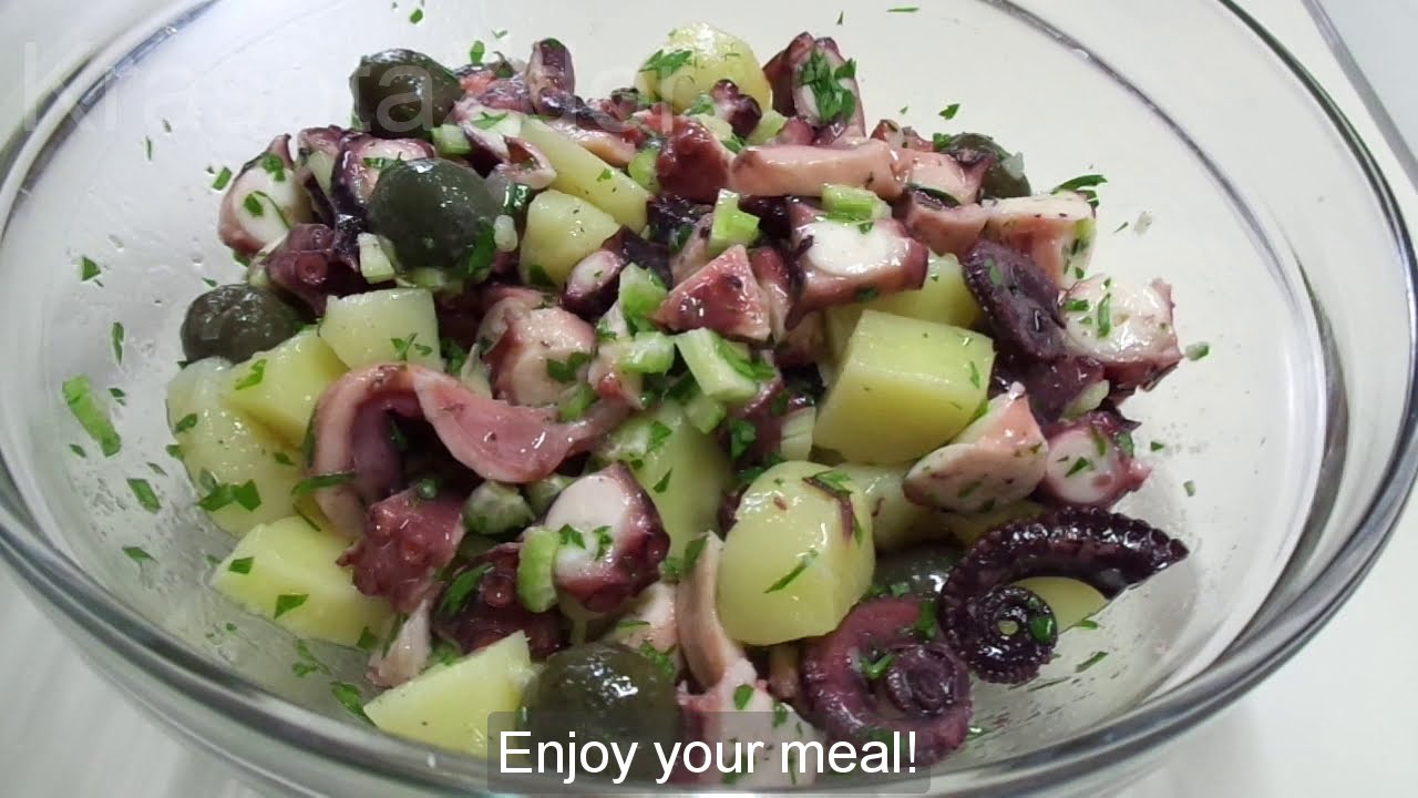 Salad Octopus and Potato, Octopus Salad Italian Style