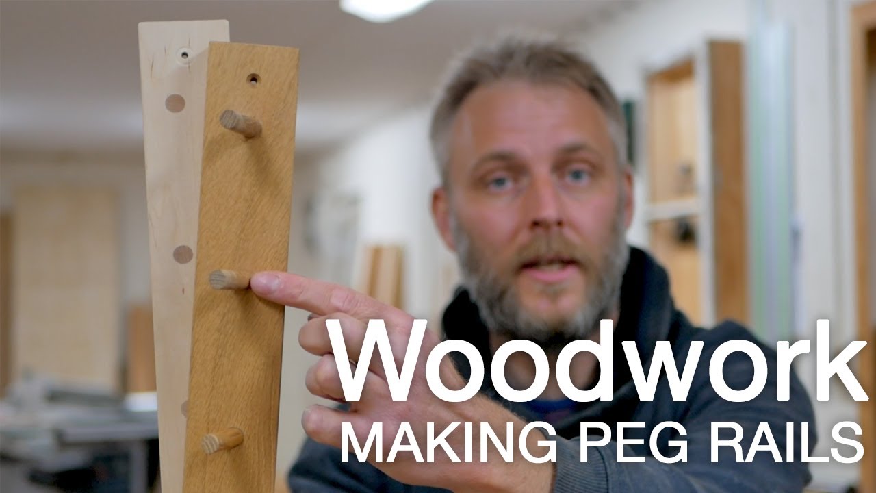 How to make peg rails including the dowels - Woodworking DIY