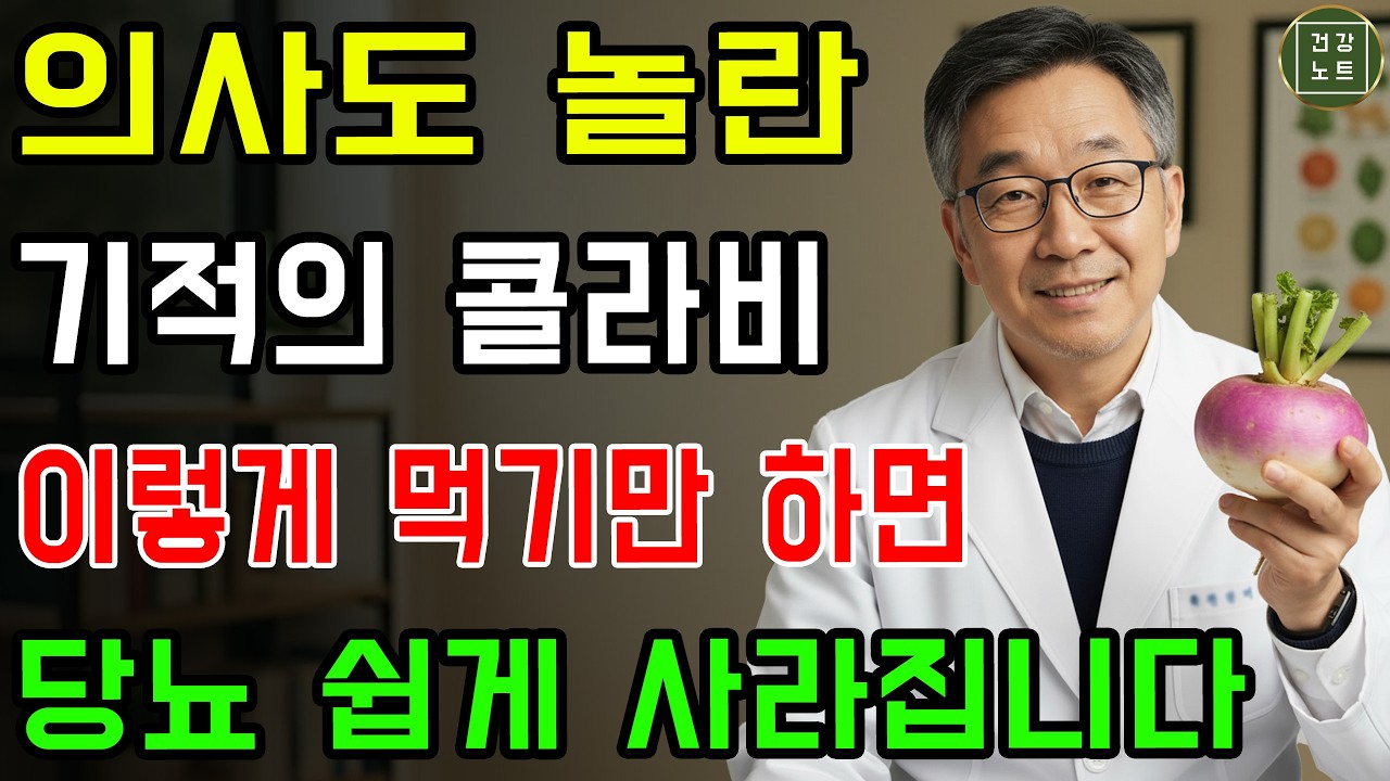 많은 분들이 아직 모를 수 있습니다! 혈당을 낮춰주는 이런 콜라비 | 뱃살을 없애고 당뇨를 예방하는 식단 | 노인건강습관 | 시니어건강
