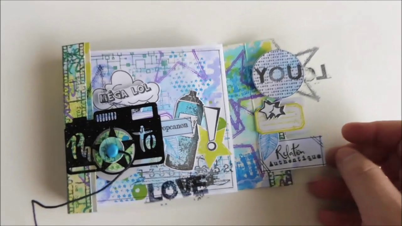 Mini album accordéon girl boys par scrapdeval