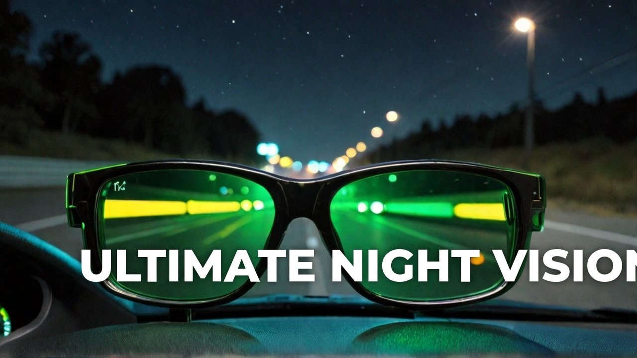 Ghostly Green and Yellow Night Vision Driving Glasses: Experience the Thrill!