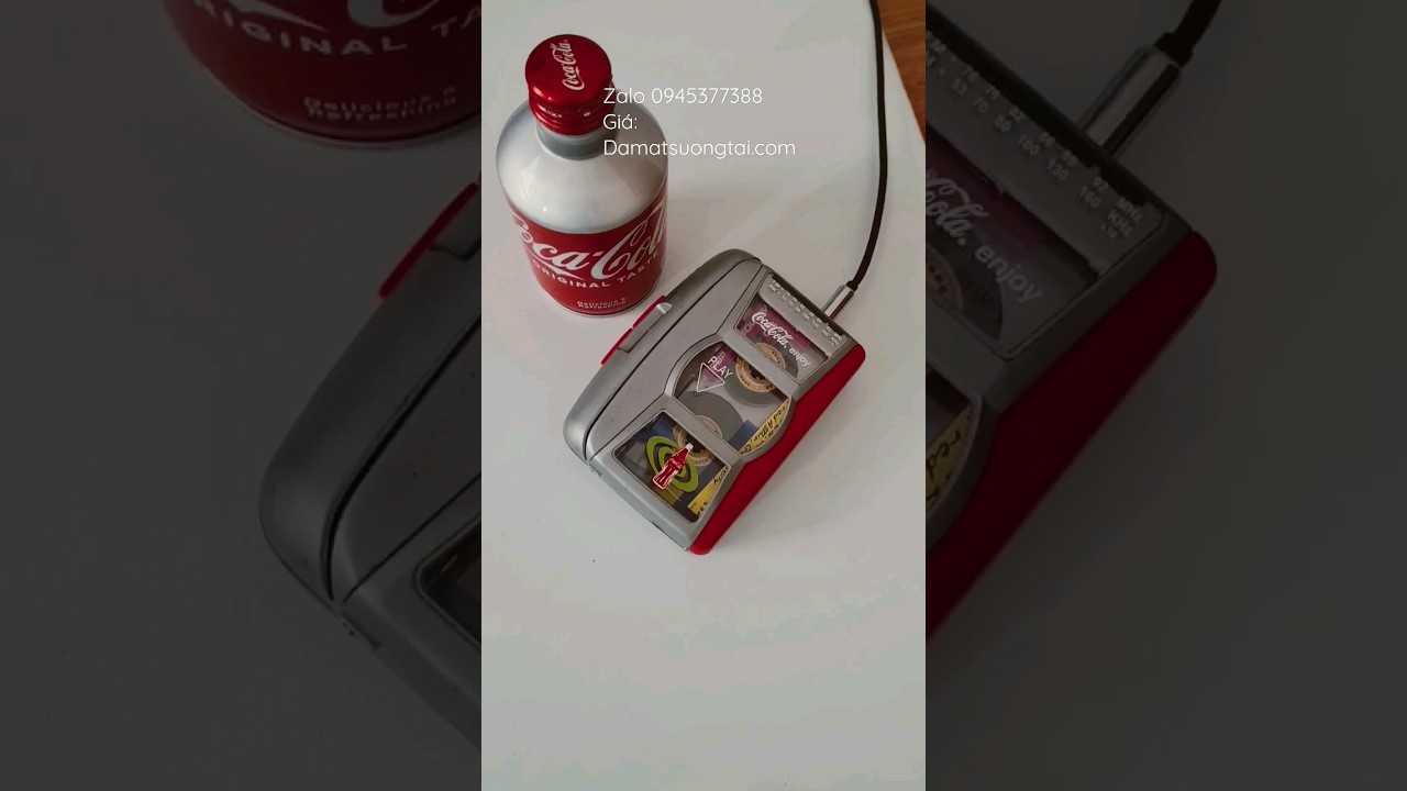 M&aacute;y cassette cầm tay Coca Cola #lpaudio #lpamthanhnhat #radio #fm #cassettetape #sonywalkman