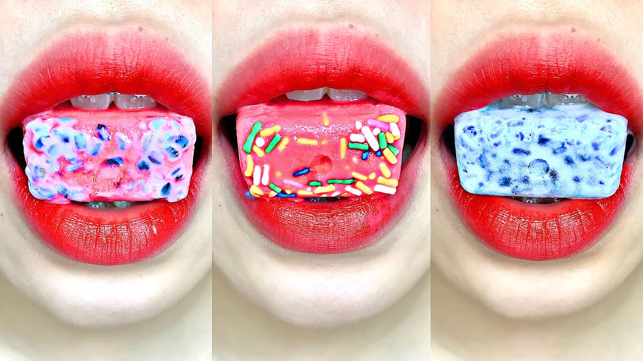 asmr ICE CHIASEED SPRINKLE eating sounds