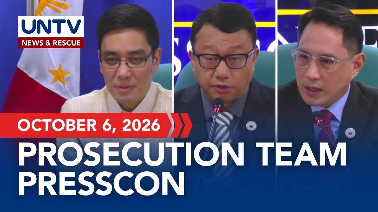 Prosecution gives Day 34 update on VP Sara Duterte impeachment trial | October 6, 2026