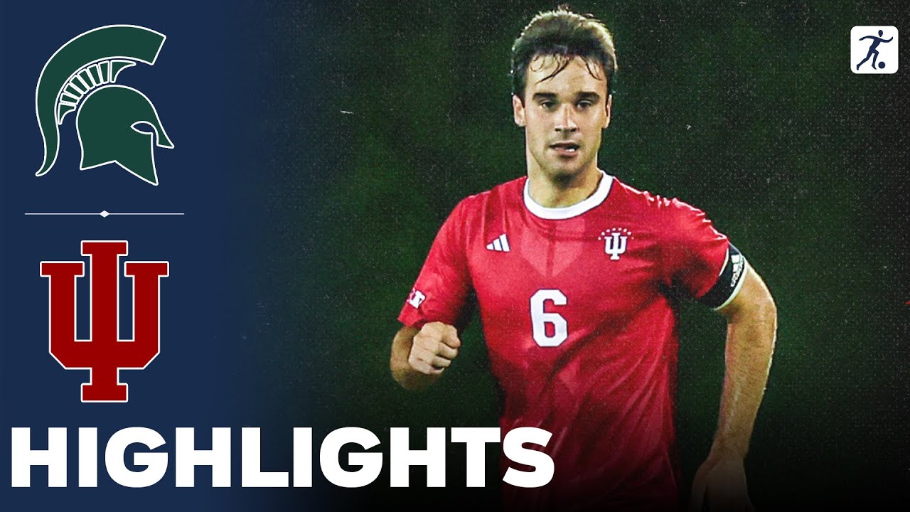 Michigan State vs Indiana | NCAA College Soccer | Highlights - September 23, 2025