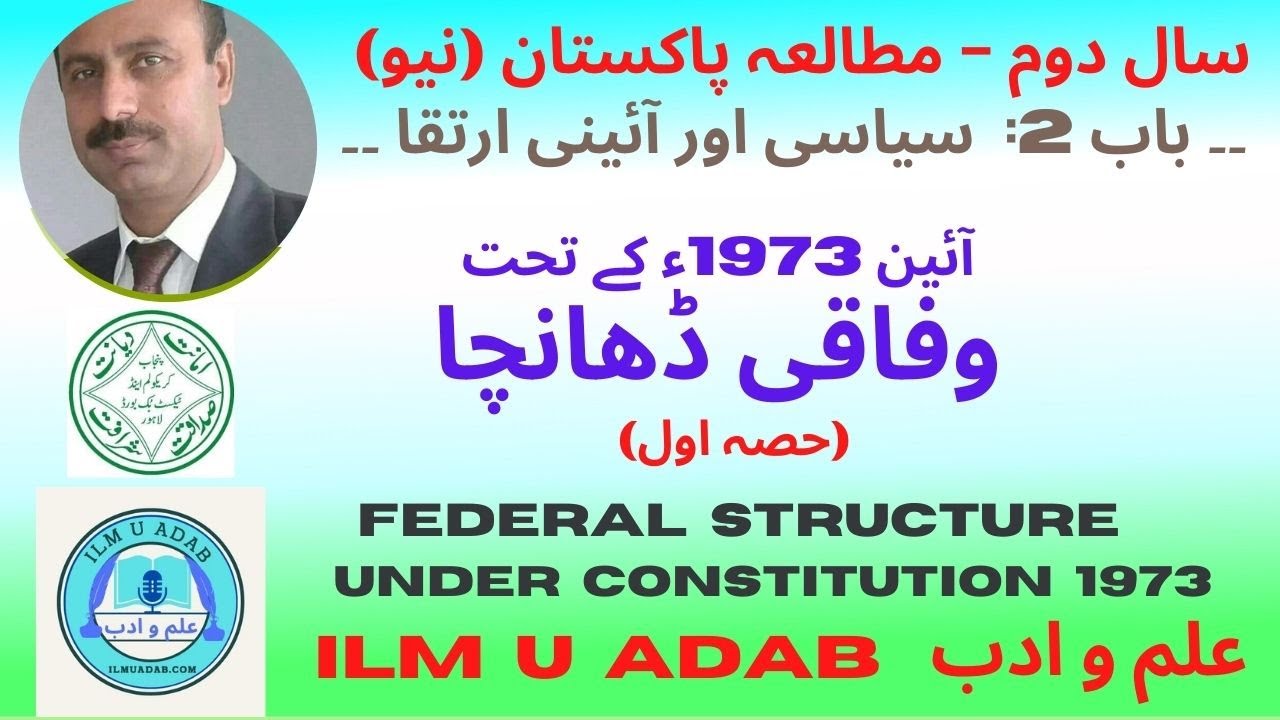 Federal Structure under the of Constitution 1973 (1) – 2nd PST   (آئین 1973ء کے تحت وفاقی ڈھانچہ)