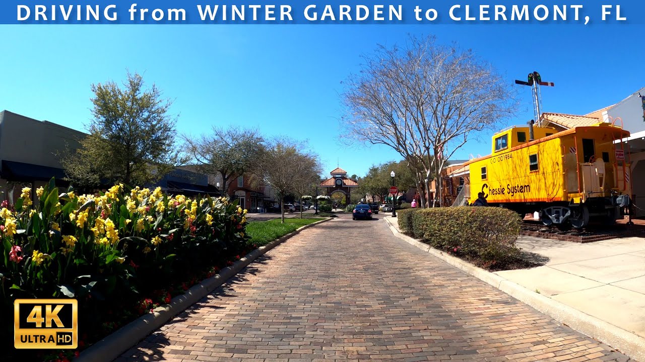 Driving from Winter Garden to Clermont, Florida on a Beautiful Sunny Day